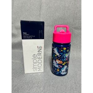 Simple Modern Summit Water Bottle Kids 14oz Unicorn Insulated Stainless Steel